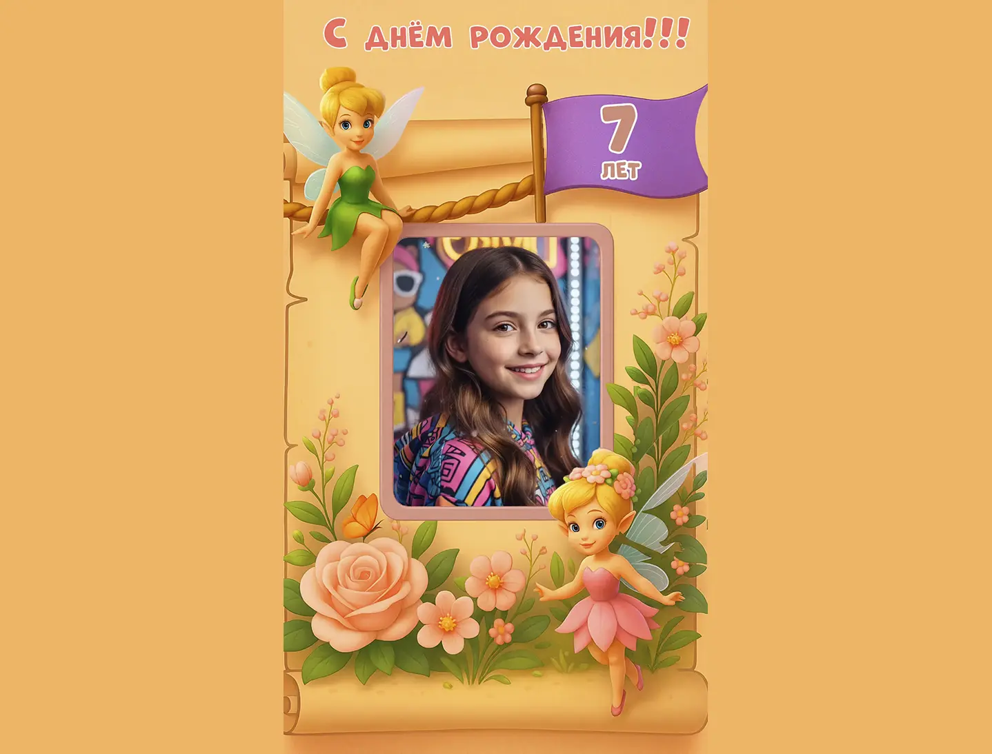 Поздравление с днём рождения девочке 7 лет от феи