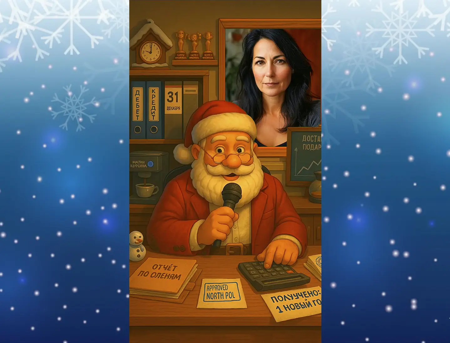 Музыкальное поздравление с новым годом женщине бухгалтеру