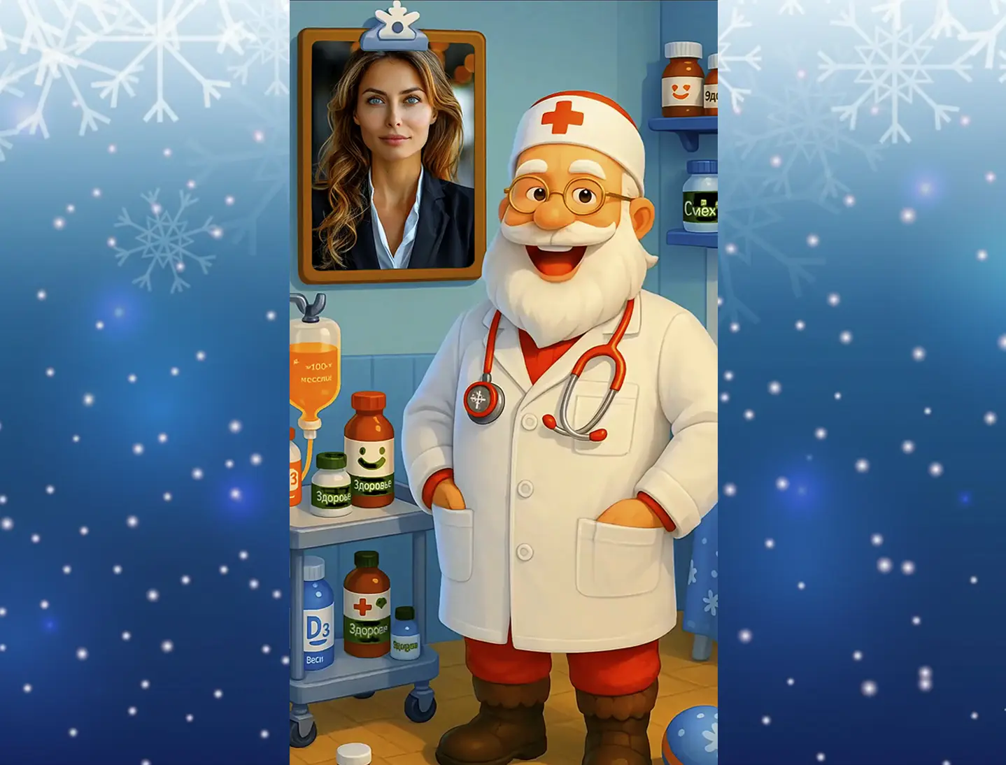 Видео поздравление с новым годом коллеге  женщине врачу