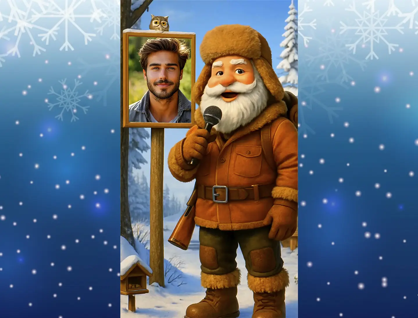 Поздравление с новым годом мужчине охотнику