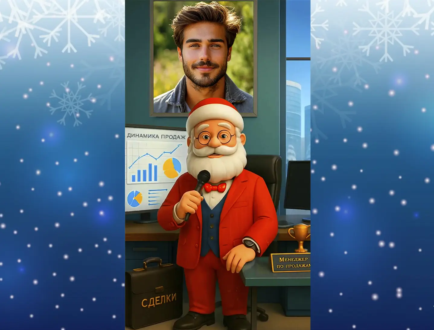 Видео поздравление с новым годом коллеге мужчине продажнику