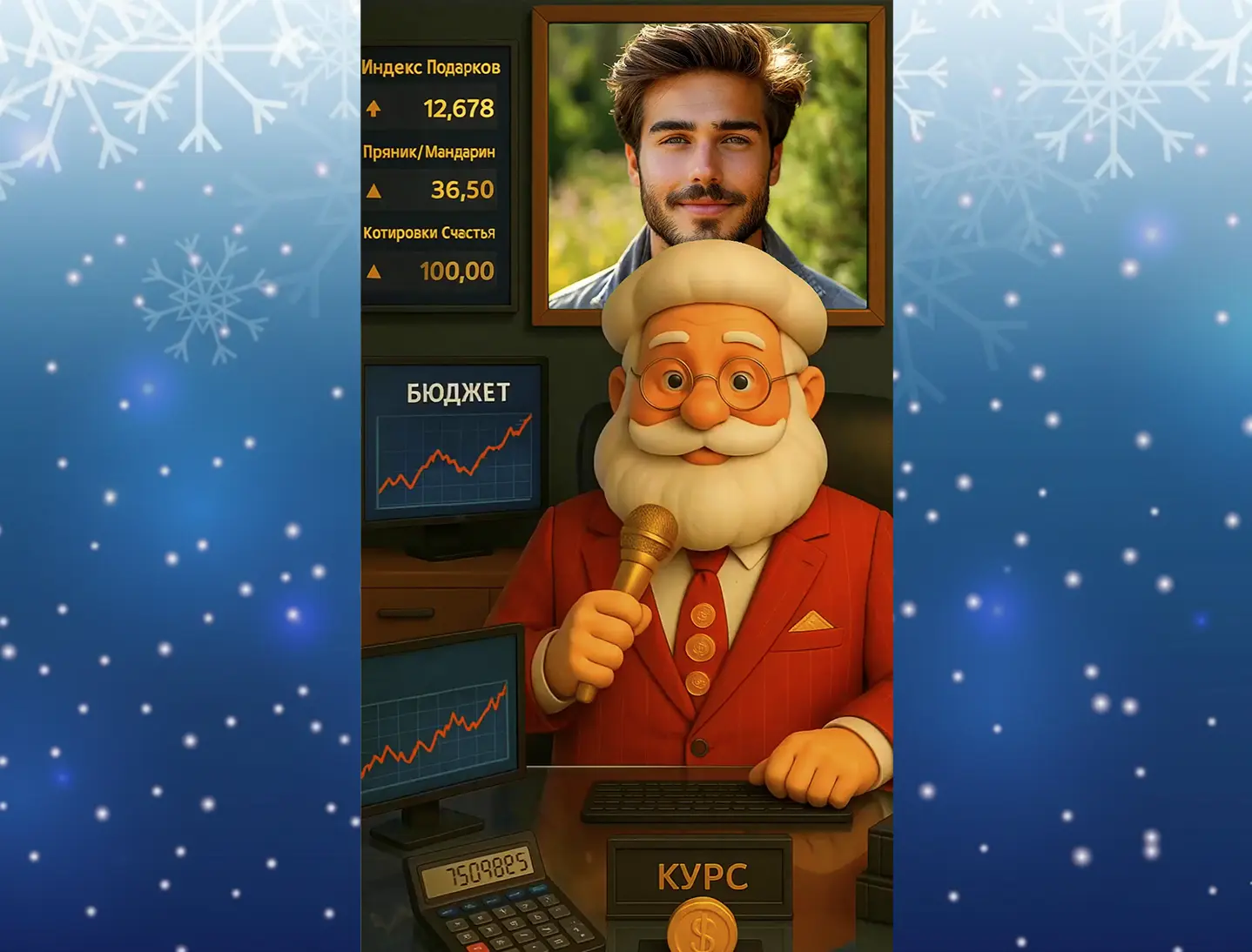 Музыкальное поздравление с новым годом женщине финансисту