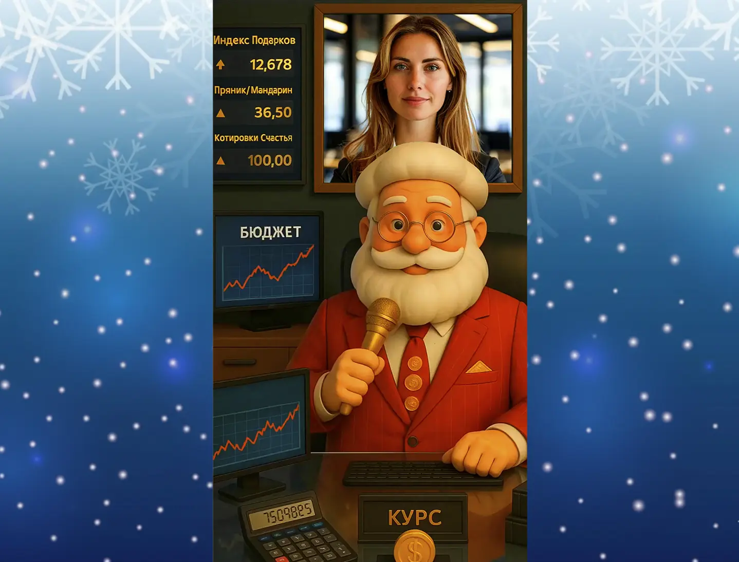 Видео поздравление с новым годом коллеге мужчине финансисту