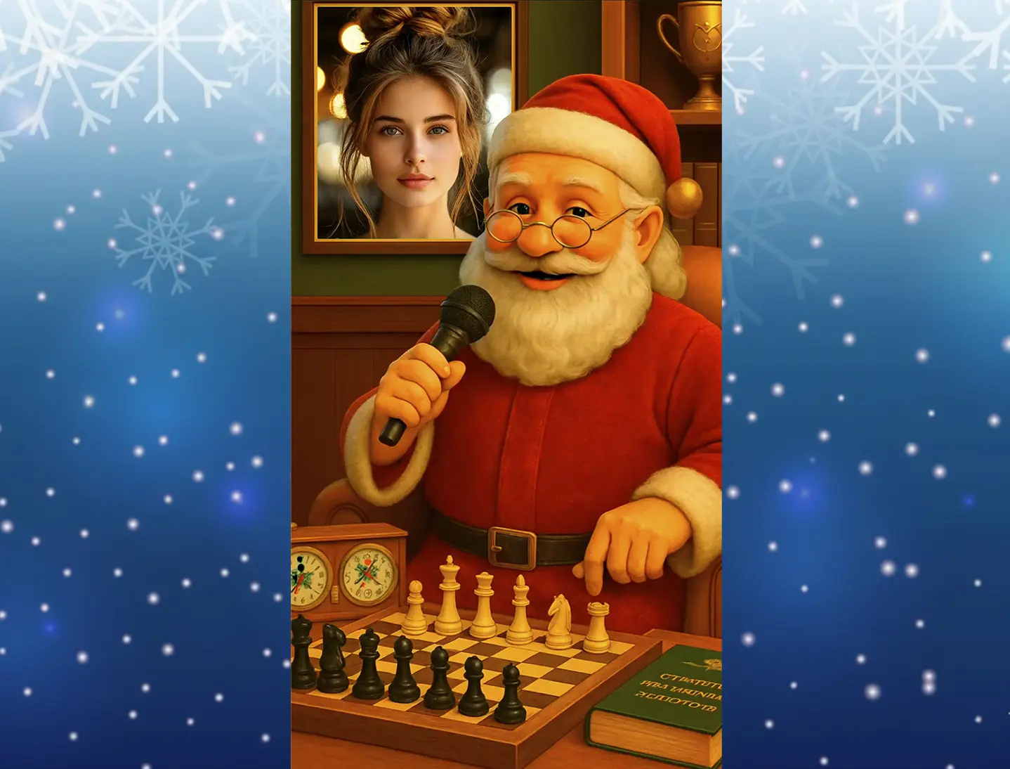 Музыкальное поздравление с новым годом женщине шахматистке