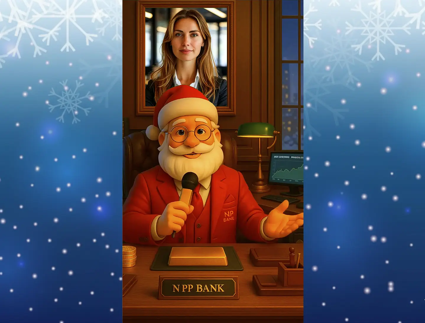 Музыкальное поздравление с новым годом женщине банкиру