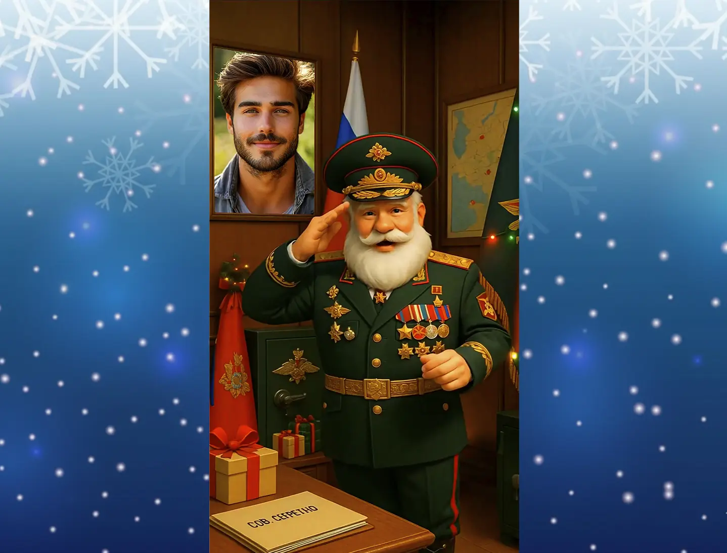 Видео поздравление с новым годом коллеге мужчине военному. Универсальное