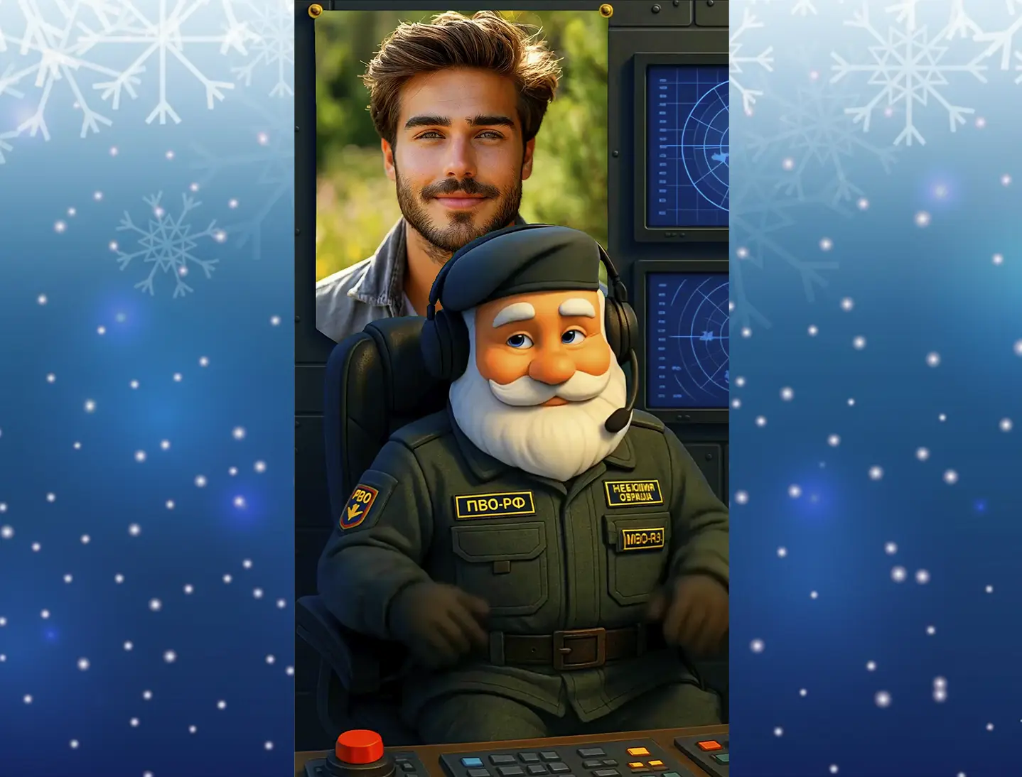 Поздравление с новым годом мужчине военному ПВО
